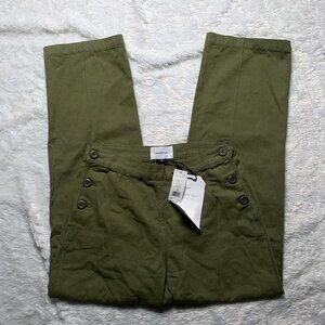 Current/Elliott The Military Cropped Pant in Army Green Size 26 NWT MSRP $248